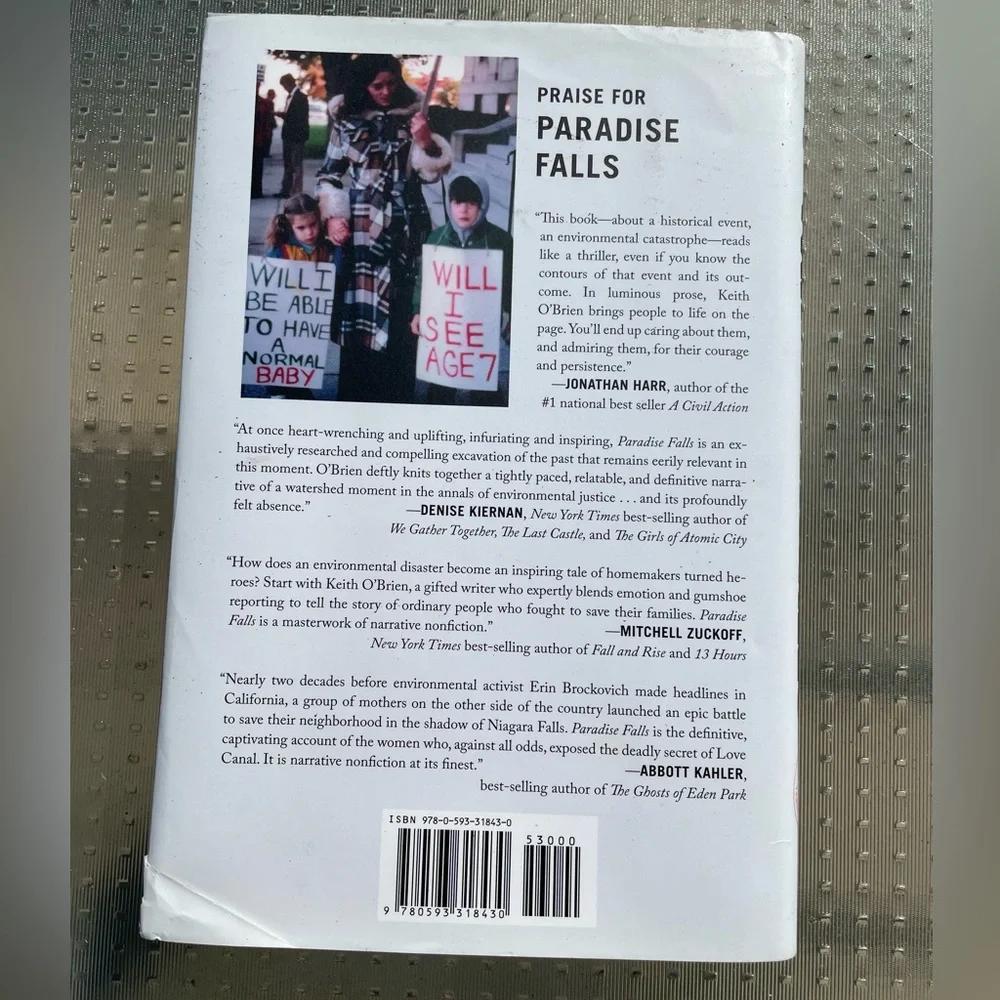 Paradise Falls The True Story of an Environmental Catastrophe Hardcover Book